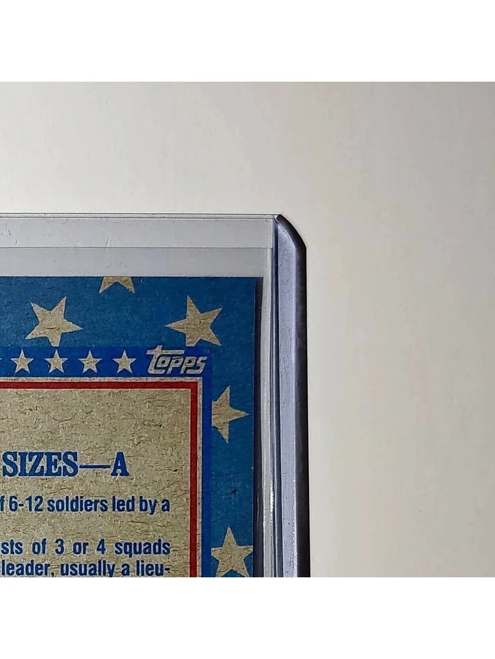 Unit Sizes – A 1991 Topps Desert Storm #141 Card